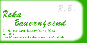 reka bauernfeind business card